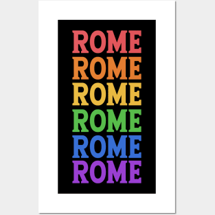 ROME COLORFUL CITY Posters and Art